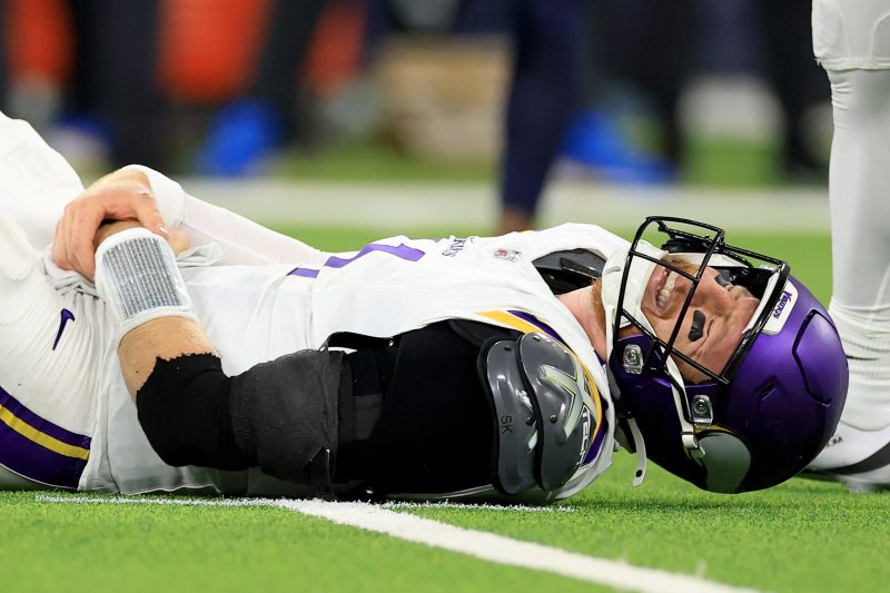Emotional Vikings QB throws helmet during prime time loss to Chargers Emotional Vikings QB throws helmet during prime time loss to Chargers