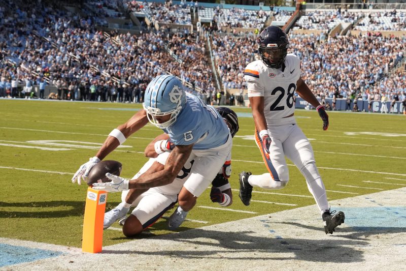 North Carolina falls inches short of overtime upset of Virginia North Carolina falls inches short of overtime upset of Virginia