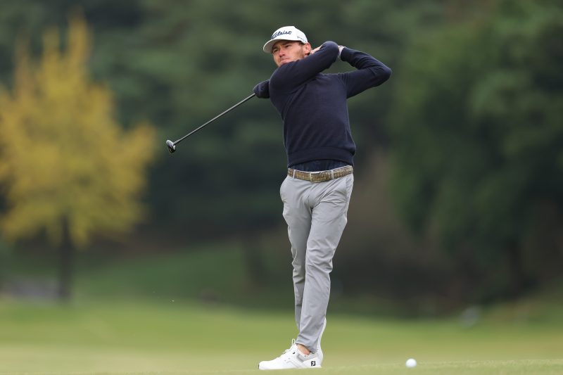 Watch: American golfer secures DP World card with spectacular shot on 18 Watch: American golfer secures DP World card with spectacular shot on 18