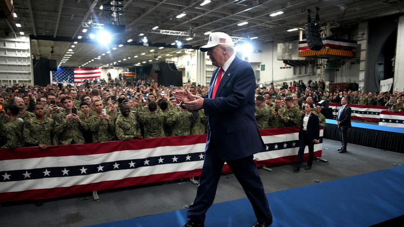 Trump rallies US military’s might, floats armed forces pay raise in address to troops in Japan Trump rallies US military’s might, floats armed forces pay raise in address to troops in Japan